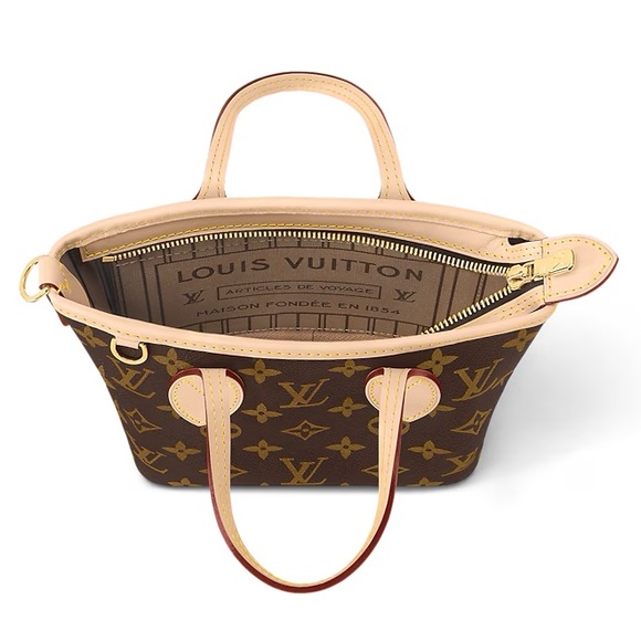 ✨100% Authentic Louis Vuitton Neverfull BB In Monogram In Beige⭐️ - Picture 9 of 14